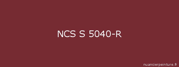 Röd NCS S 5040 R